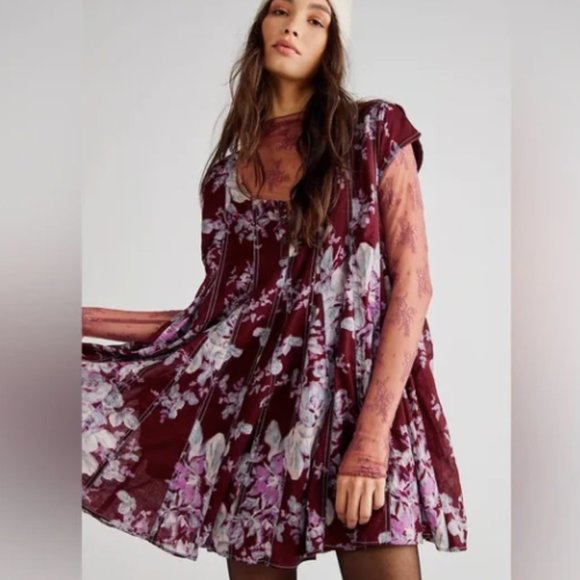 NWT Free People Sully Babydoll Dress Women's Size M - Picture 6 of 15
